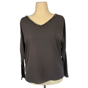 Juicy Couture Cross Back Blouse | Embellished Size M